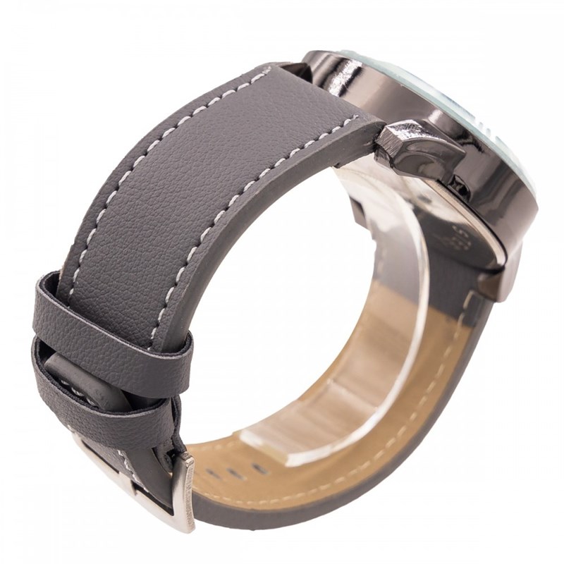 Montre Homme CHTIME bracelet Cuir Gris