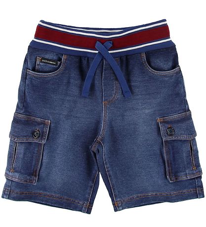 Dolce & Gabbana Shorts - Blå Denim m. R?d