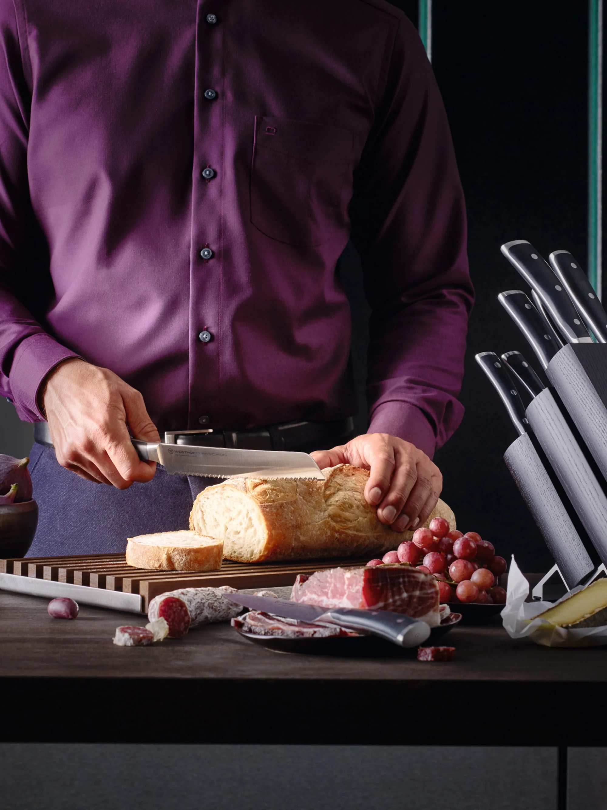 Santoku mes Classic Icon van edelstaal