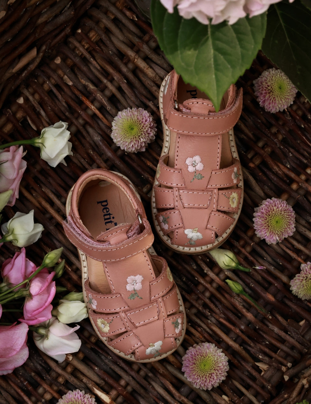 Flower Classic Sandal - Old rose
