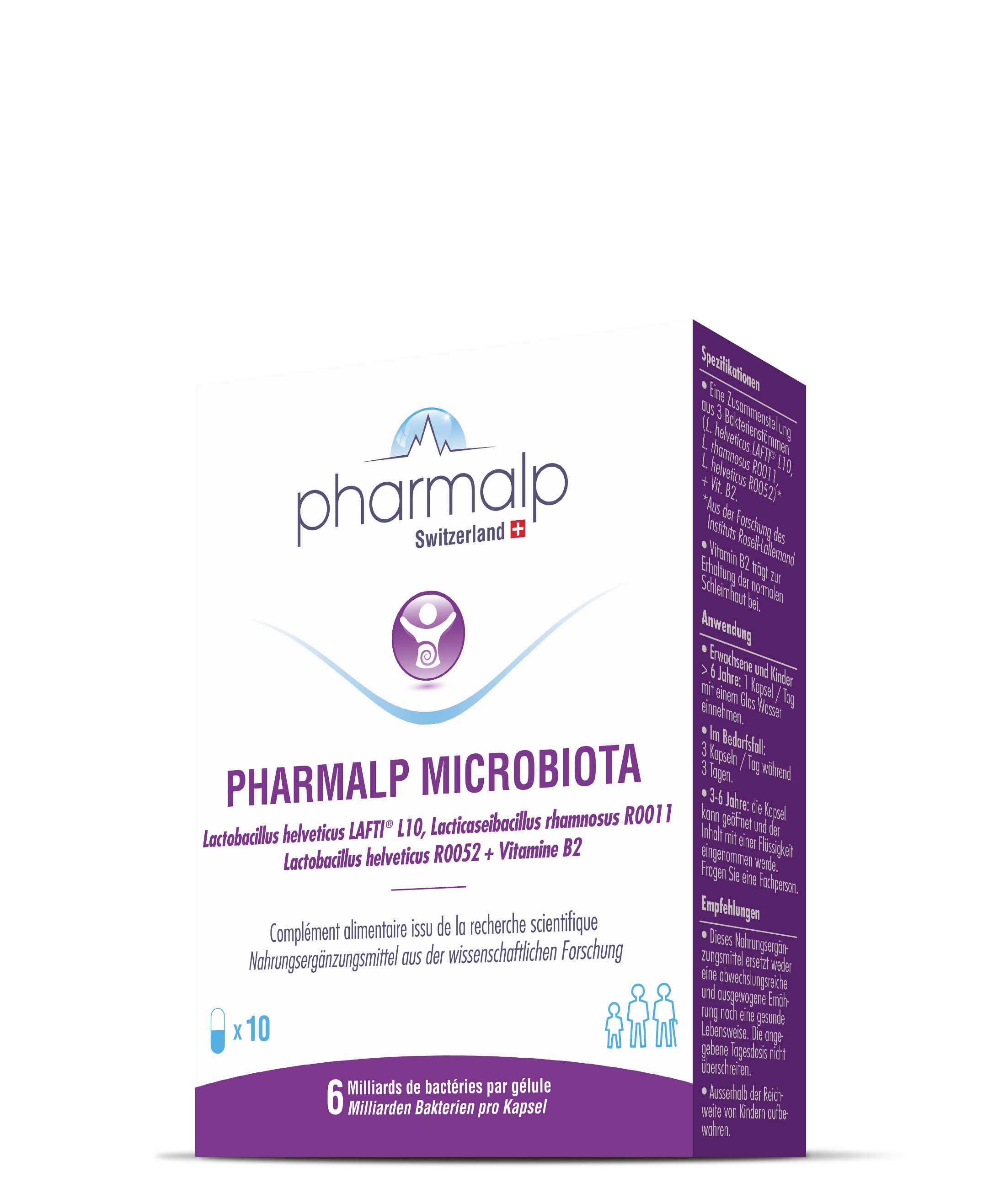 PHARMALP MICROBIOTA Kapseln<br>10 Stück, Blister, Kapsel