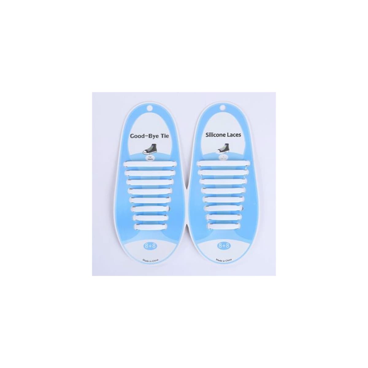 Elastiske silikon skolisser Unisex- Hvite