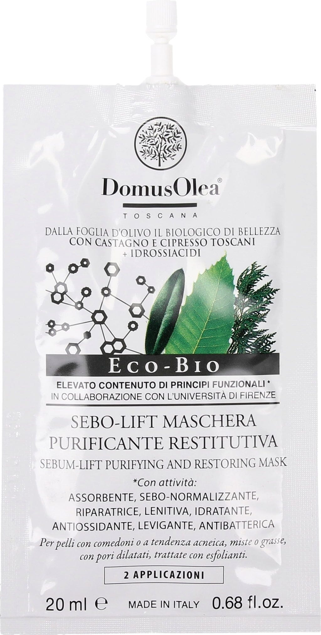 Domus Olea Toscana  Sebo-Lift Regenerierende Reinigungsmaske, 20 ml