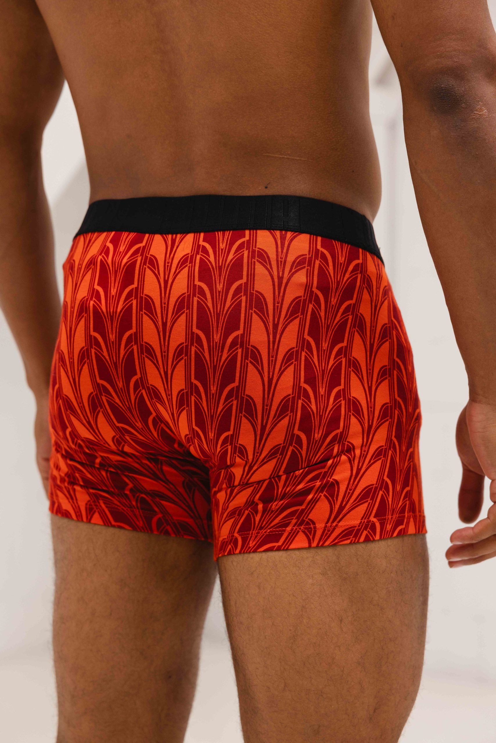 Puma Terrace Print Boxershort 4-Pack Heren Zwart/Rood