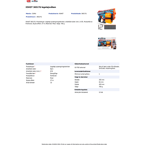 X-shot-skins-dread 12 skumpile - flere varianter – assorteret