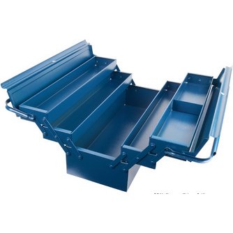 Caisse à outils en métal, longueur: 430 mm
