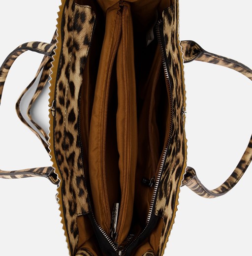 ZEBRA Leopard Tas beige Imitatieleer
