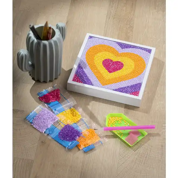 Diamond Painting-Bastelset Herz