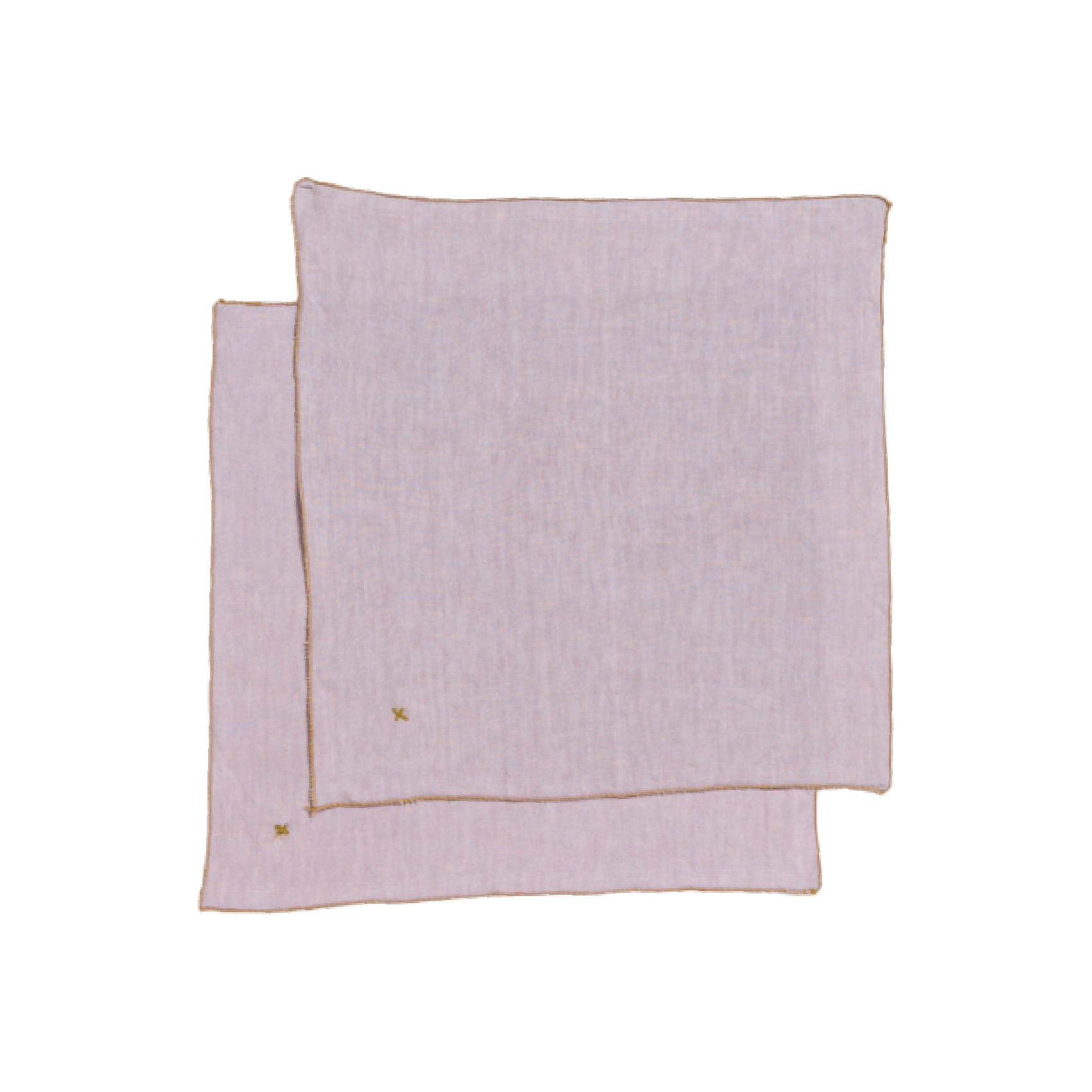 BJORK - Lot de 2 serviettes de table en lin | Violet