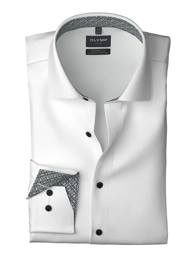 OLYMP Langarmhemd »24/7 - Luxor comfort fit«, Climate Control, Businesshemd, New-Kentkragen, comfort fit