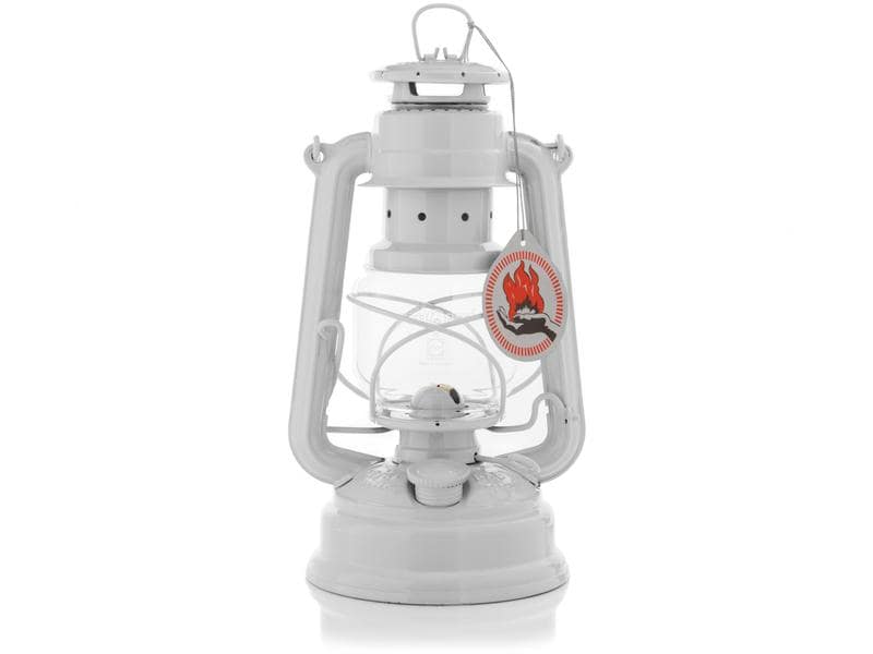 Feuerhand Laterne Baby Special 276, Reinweiss Zeitlose Outdoor-Beleuchtung