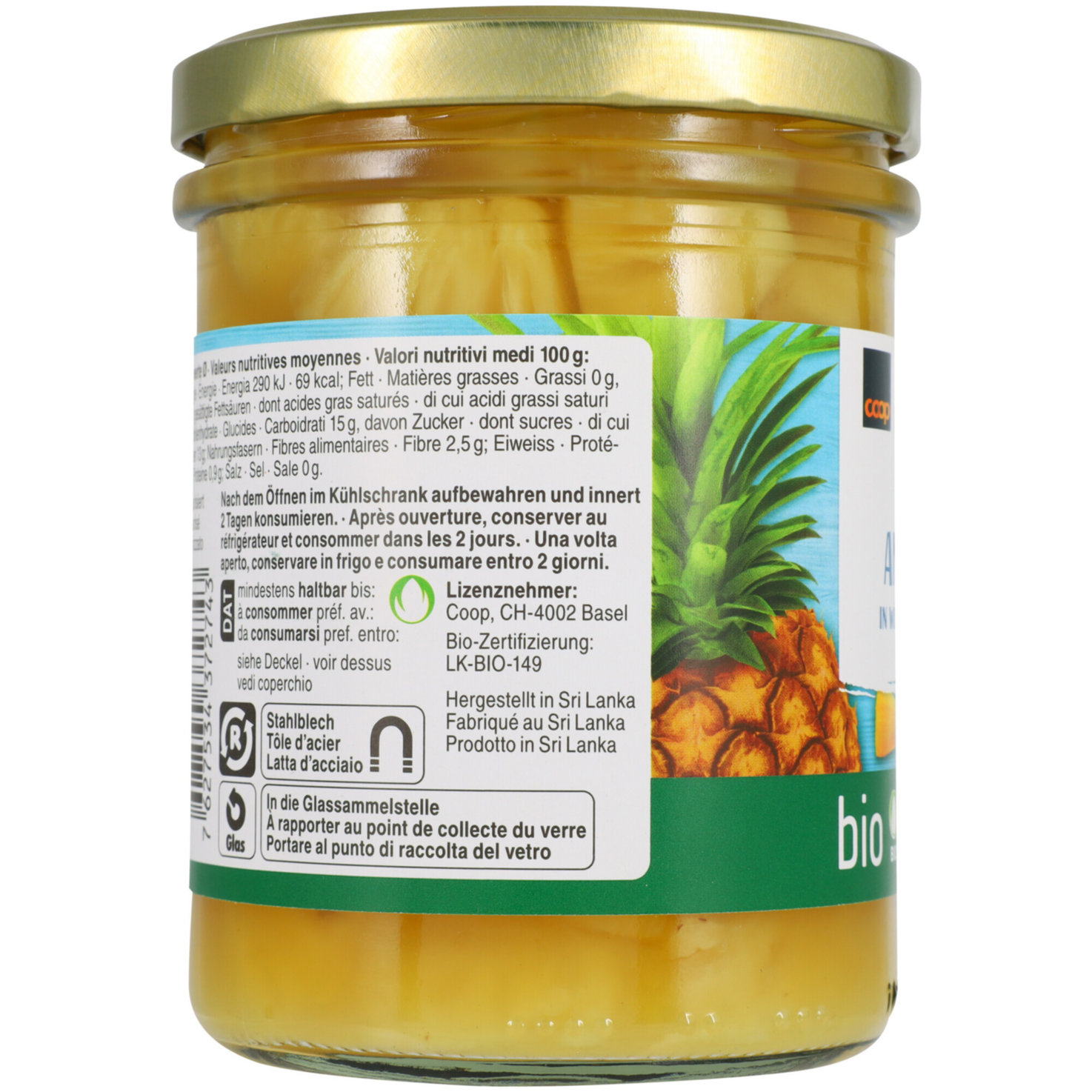 Naturaplan Bio Fairtrade Ananaswürfel