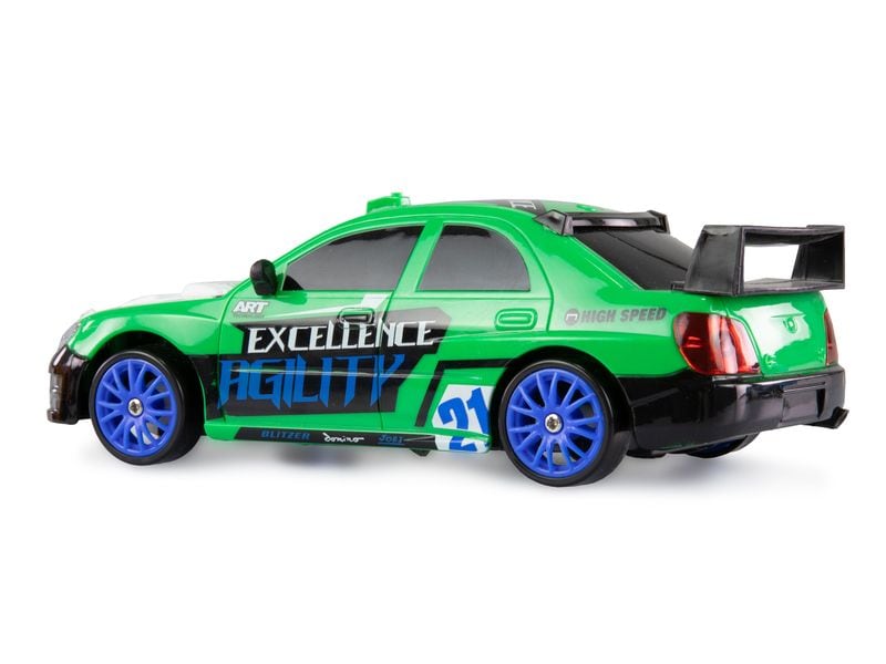 Amewi Drift Sport Car 4WD Grün, RTR, 1:24 Ferngesteuertes Drift-Auto für Kinder ab 6 Jahren