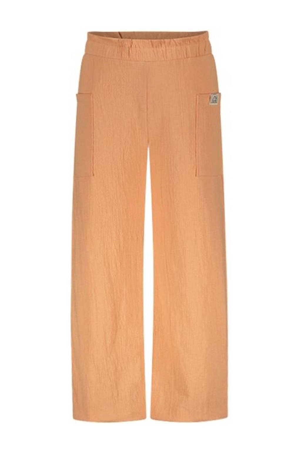 The New Chapter baby high waist straight fit broek Jeanne zalmroze