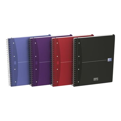 Oxford Europeanbook - Cahier A4 (21x29,7 cm) - 240 pages - grands carreaux (Seyes) - disponible dans différentes couleurs