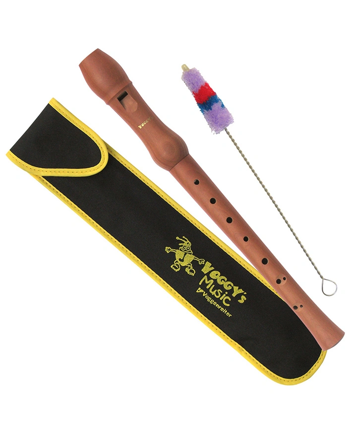 Schul-Blockflöte VOGGY mit barocker Griffweise aus Holz