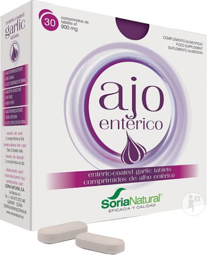 Soria Natural 01-S Ajo Enterico Ail 30 Comprimés