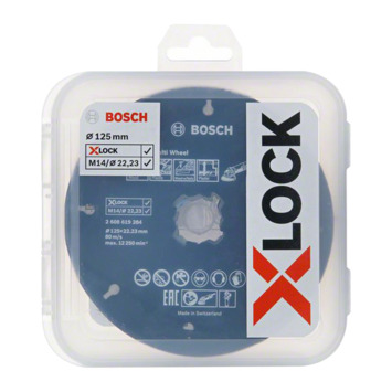 Bosch X-lock 5-delige slijpschijven set 125mm