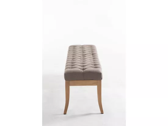 Banquette - Tissu & Bois - Taupe - Ramses