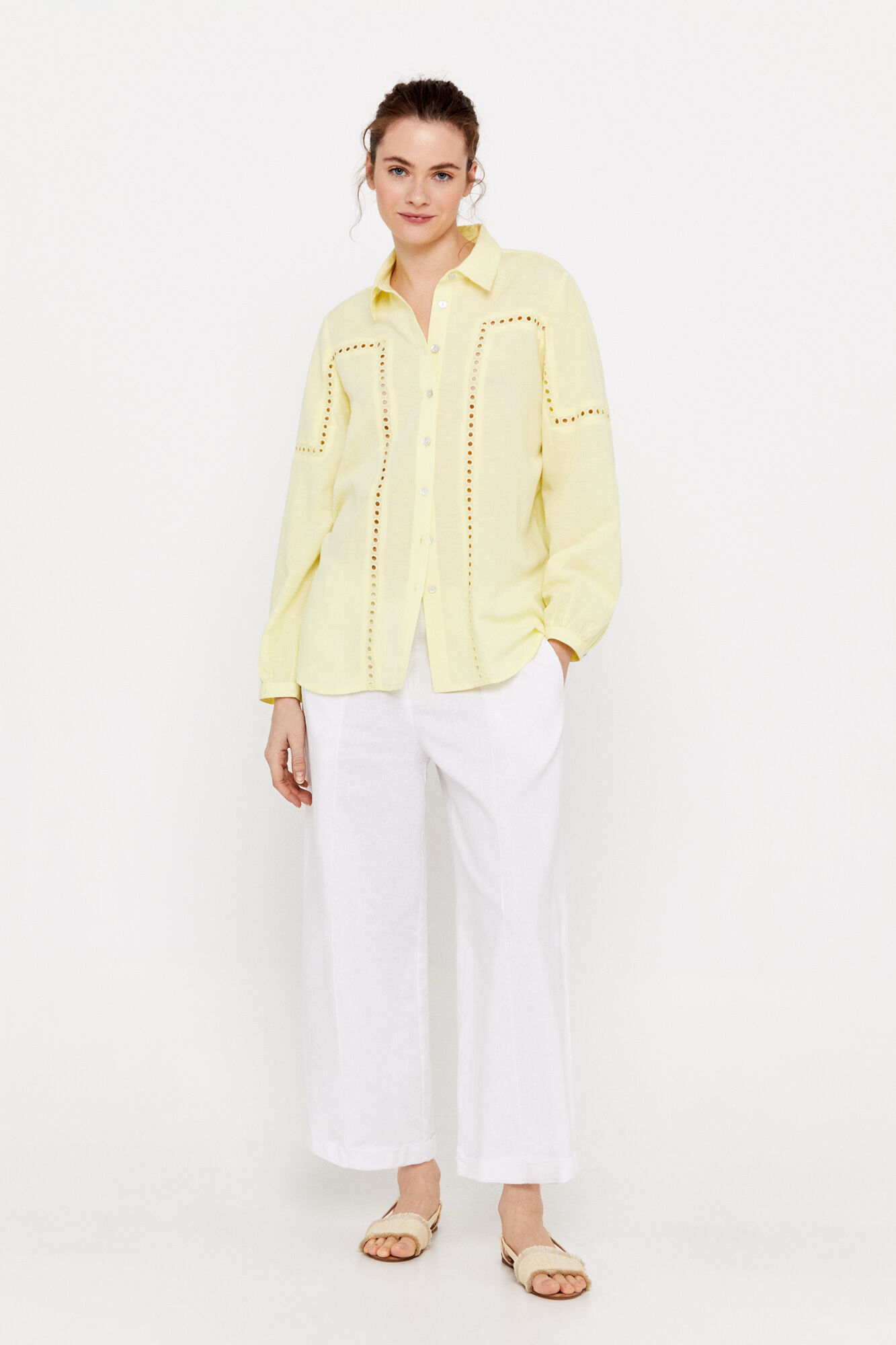 Camisa de linho - Amarela
