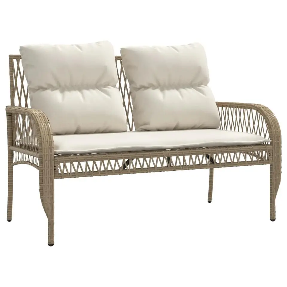 vidaXL - Loungeset - Beige - Poly rattan