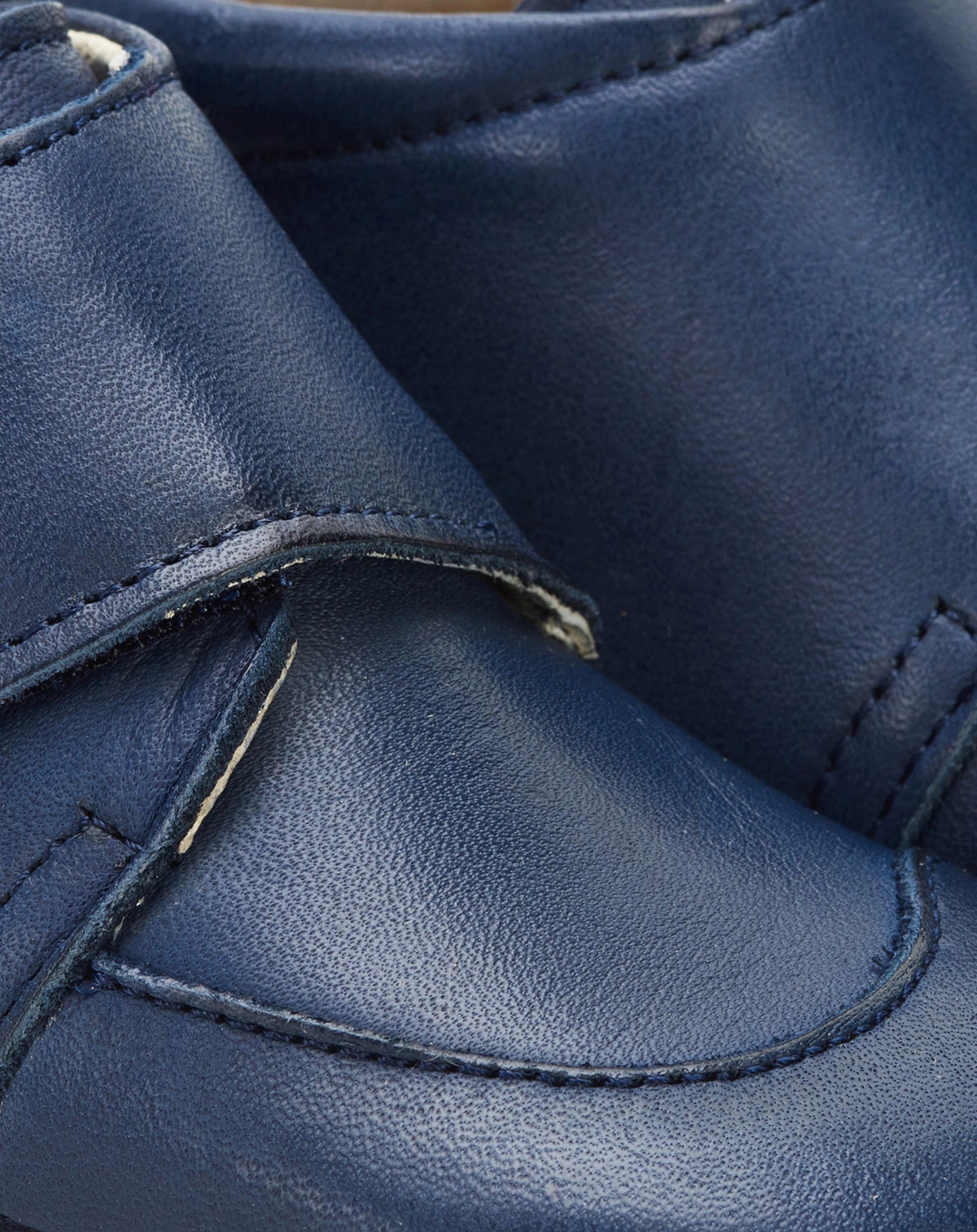 Leder-Krabbelschuhe EASY in blue night