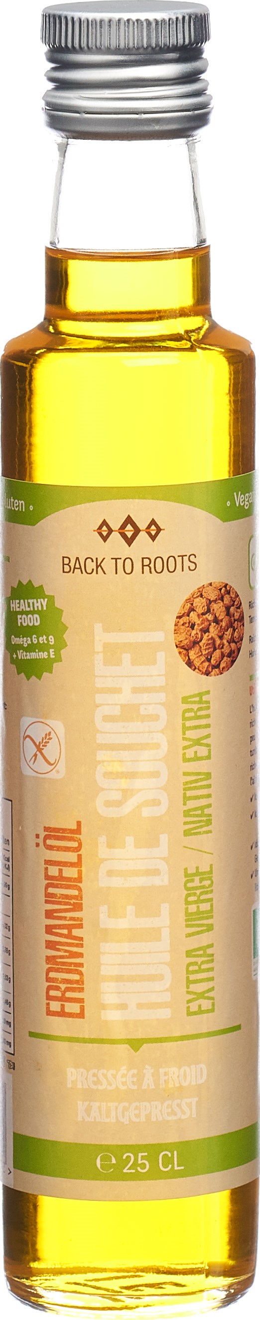 BACK TO ROOTS Erdmandeln Öl Öl Bio Fl 25 cl