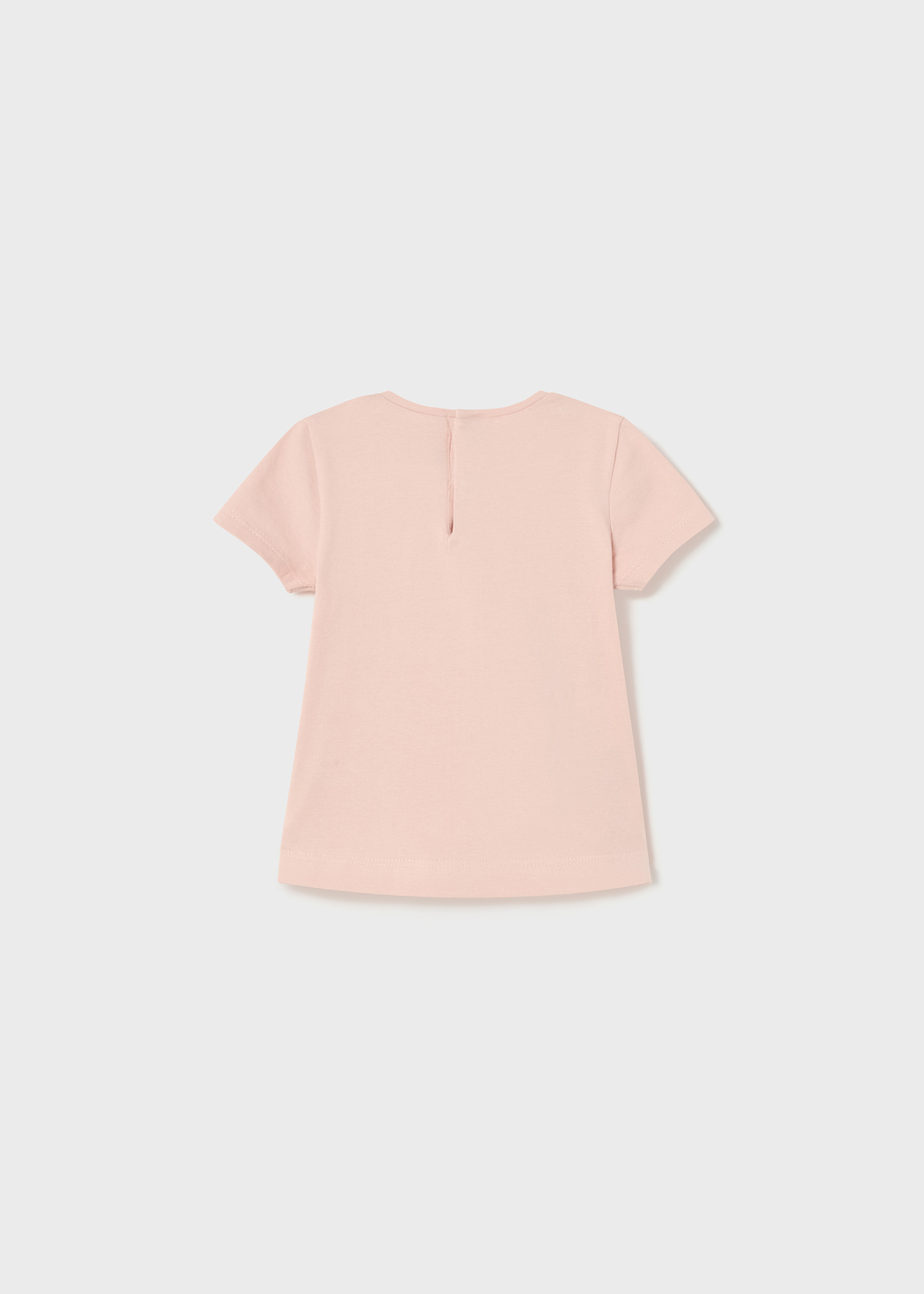 Camiseta de manga curta em algodão sustentável para bebês