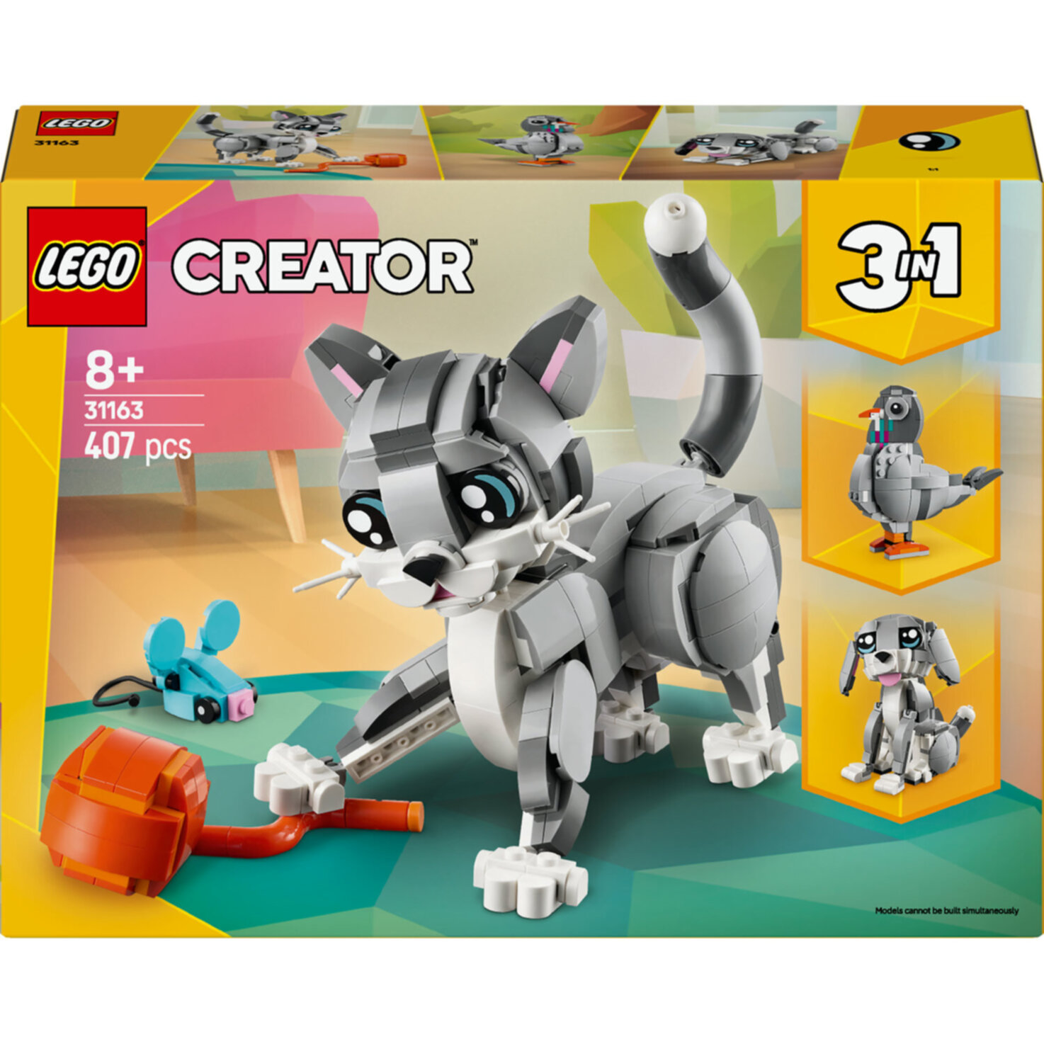 LEGO® Creator 31163 3in1 Graue Katze 8+ Jahren