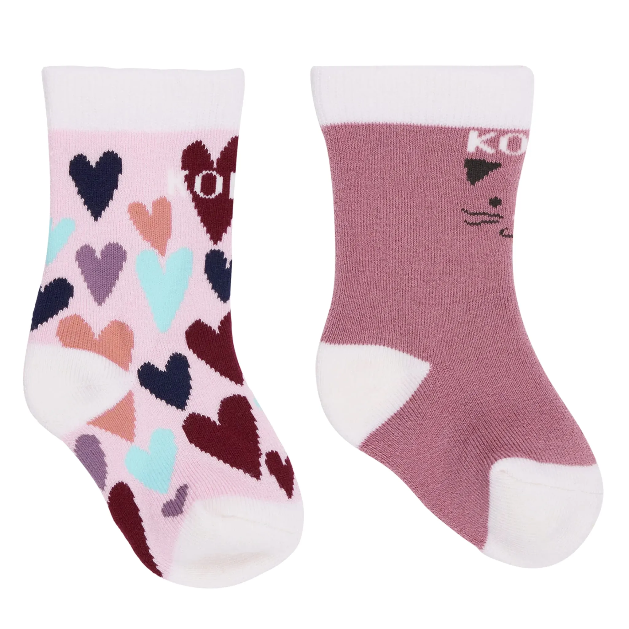 Kombi Bas Thermal Paquet de 2 Doodle Hearts 3-24m