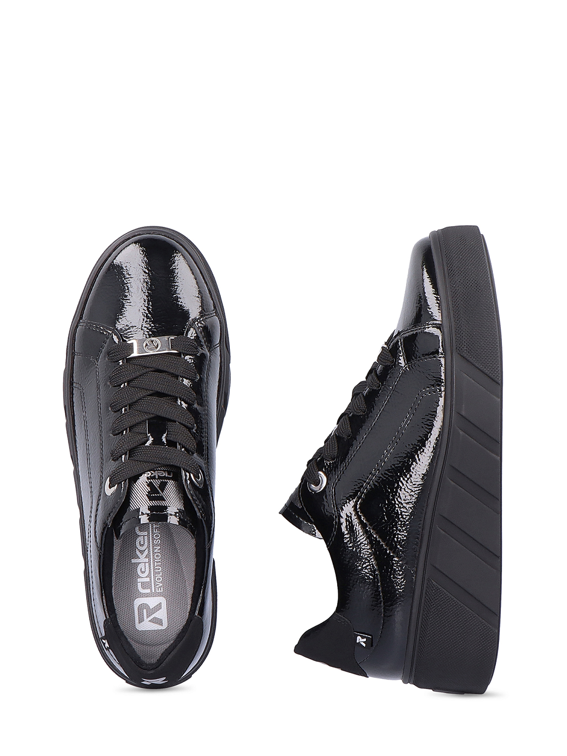 Rieker-Evolution Patent Leather Platform Sneaker