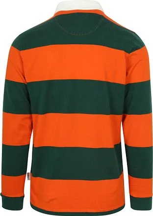 McGregor Rugbyshirt Streep Oranje Groen MM242.8004.03-7003 kopen