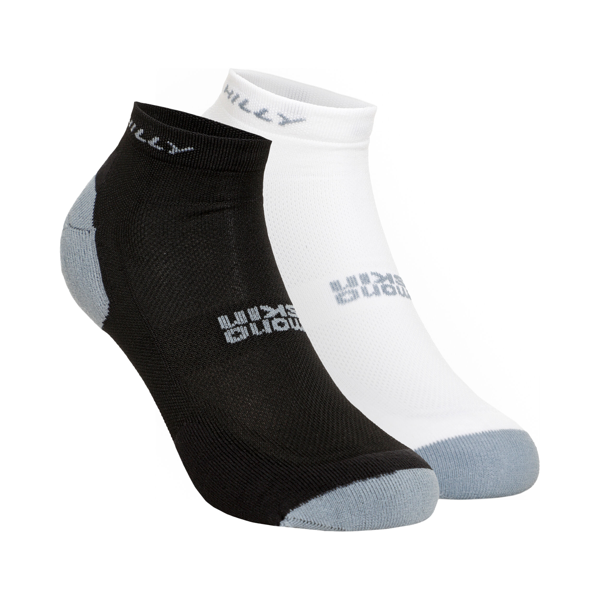 Hilly Active Quarter Minimum Cushioning 2p Chaussettes De Running - Blanc , Noir