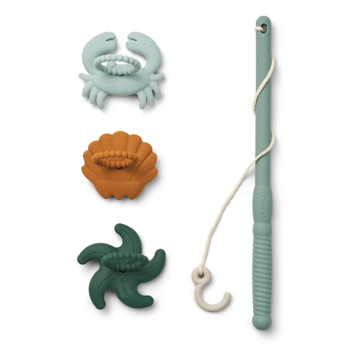 Liewood Jeu de pêche à la ligne Malcom en silicone | Peppermint multi mix