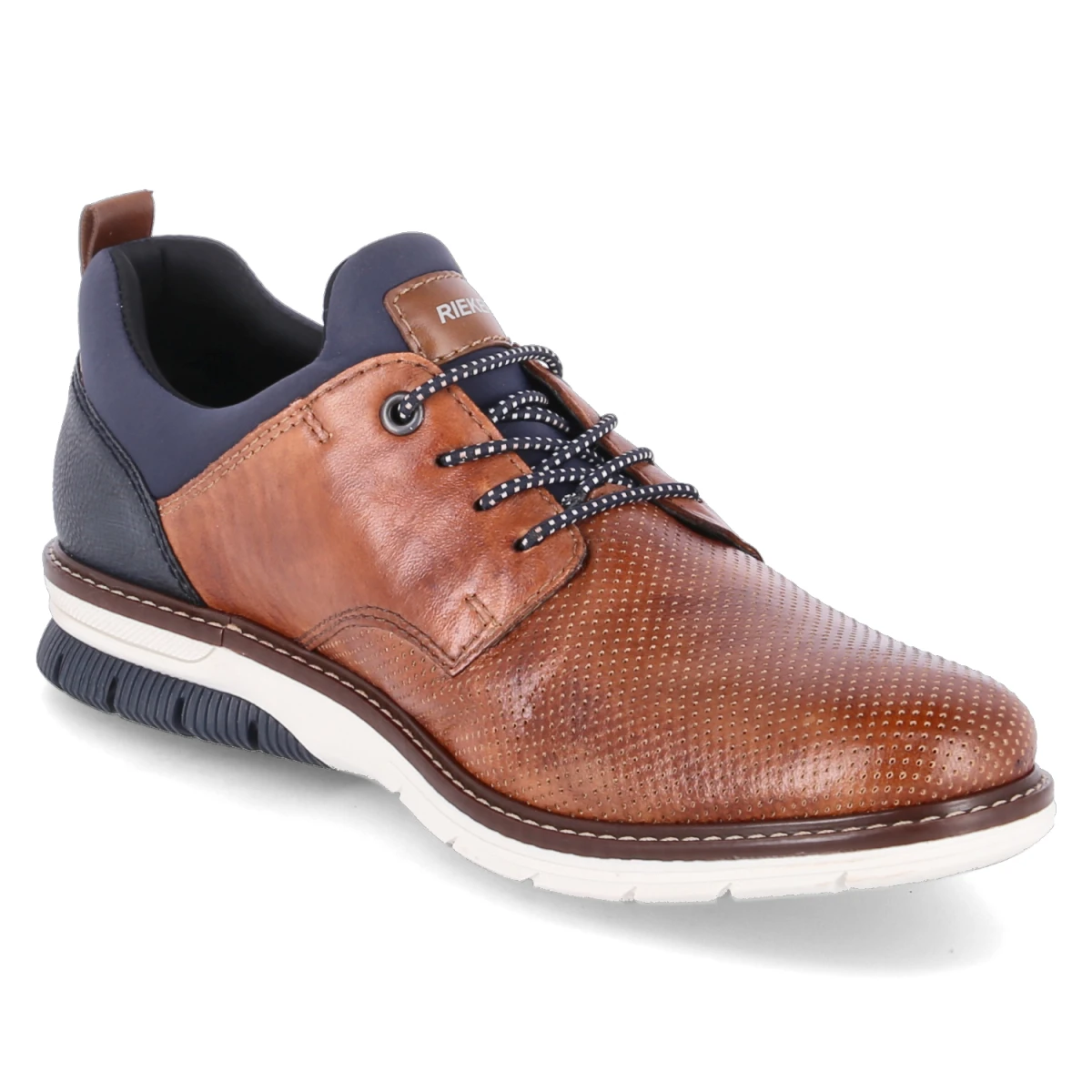 RiekerHalbschuhe - nuss/lake/navy/amaretto