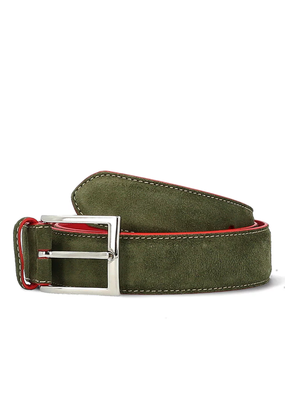 CEINTURE PABLO VELOURS KAKI