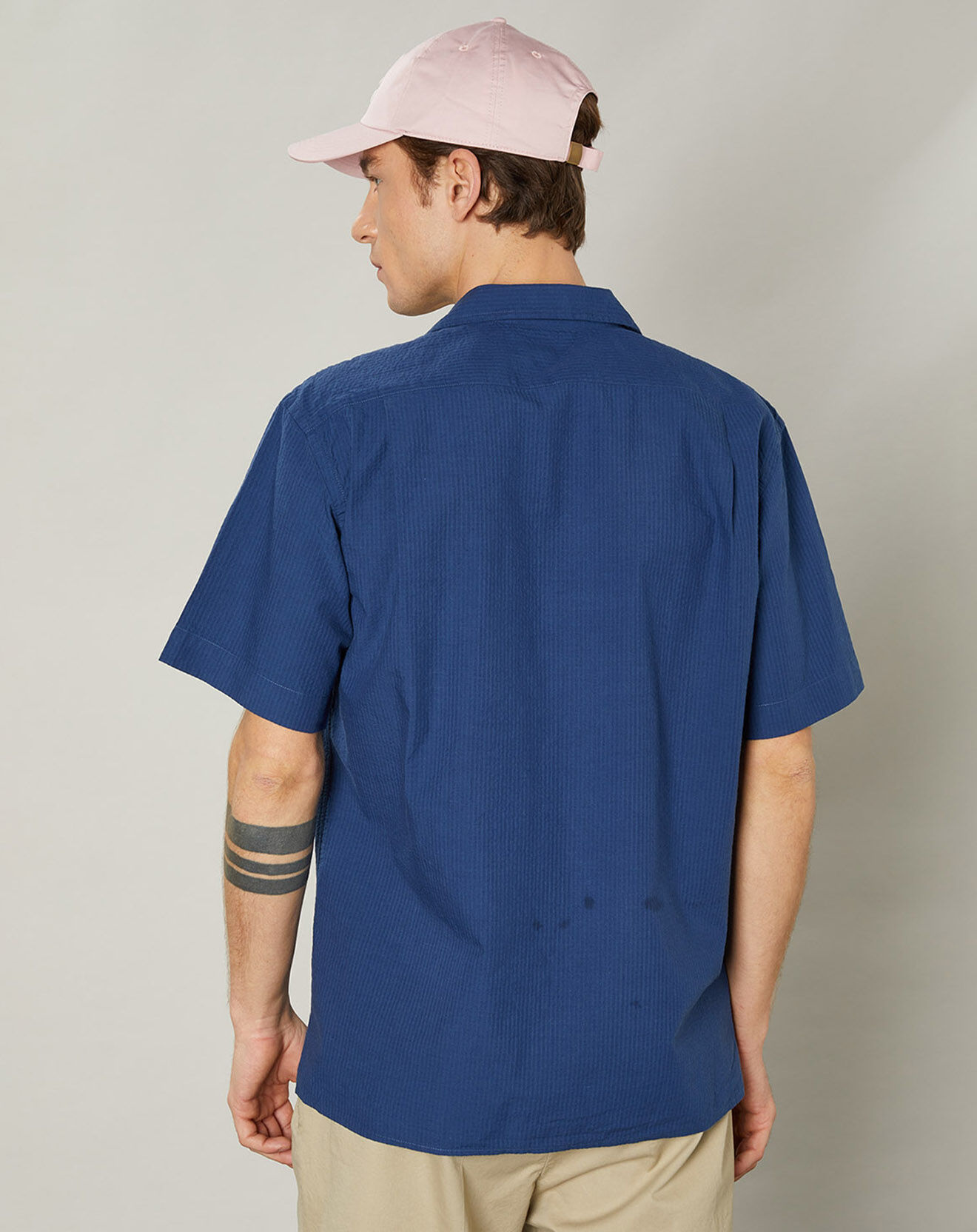 Hartford Chemise regular Palm bleue