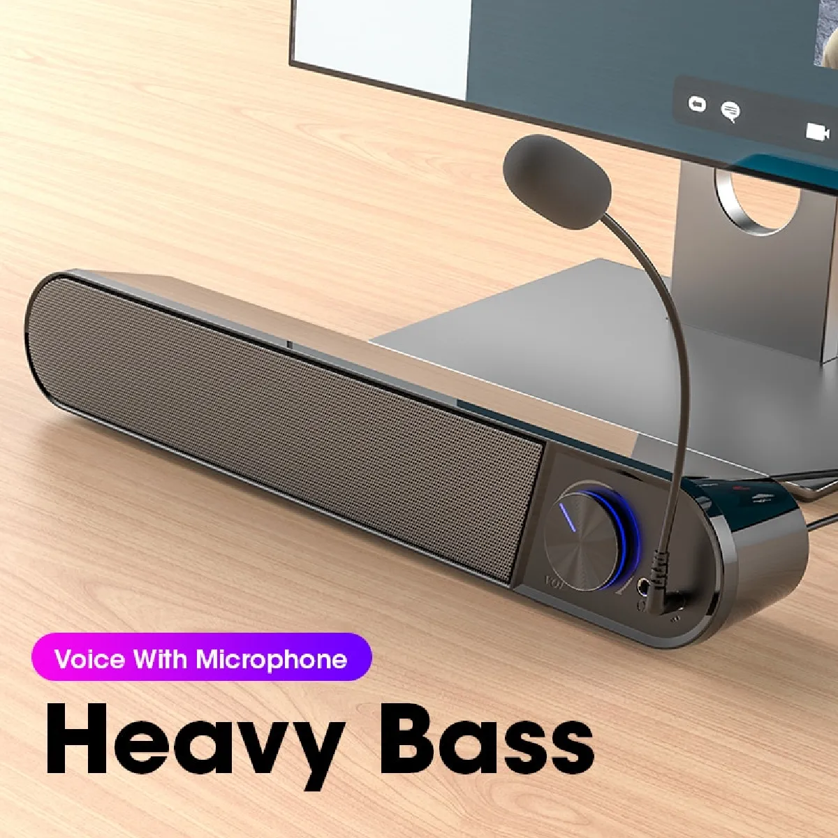 Universal Barre de son Bluetooth - Noir