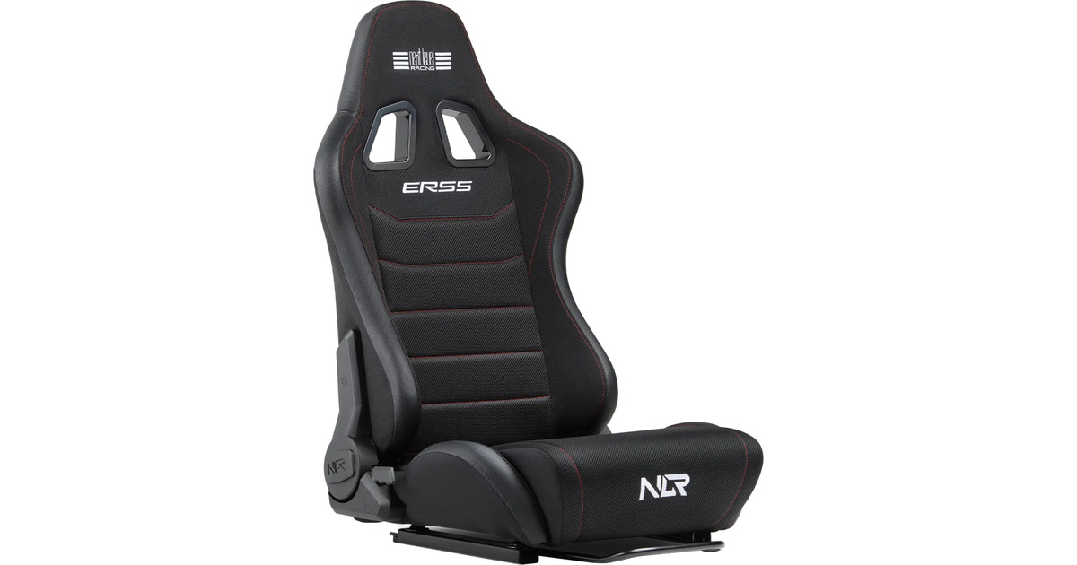 Next Level RacingERS5 Elite Reclining Seat - Fabric & Simaero mesh edition racestoel  (Zwart)