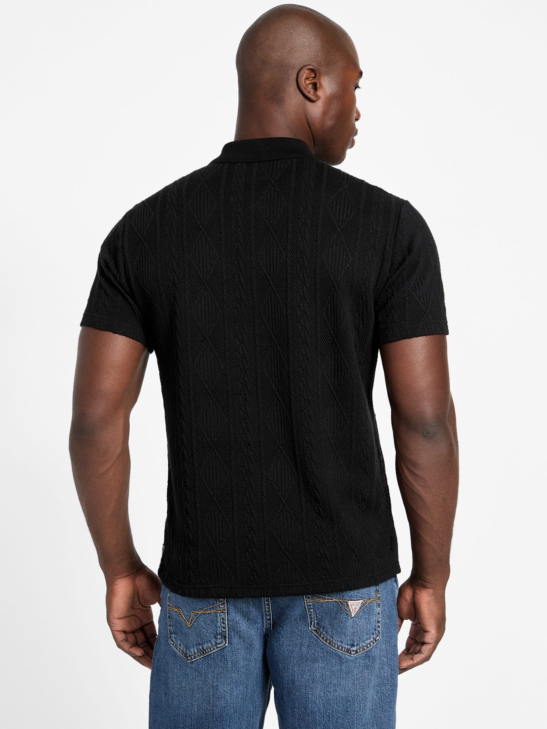 Polo de malha texturizada Olin