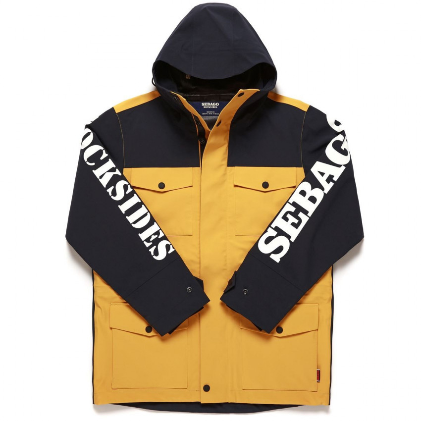 DIAZ NAVY YELLOW-Parka bleue et jaune Sebago pour Homme