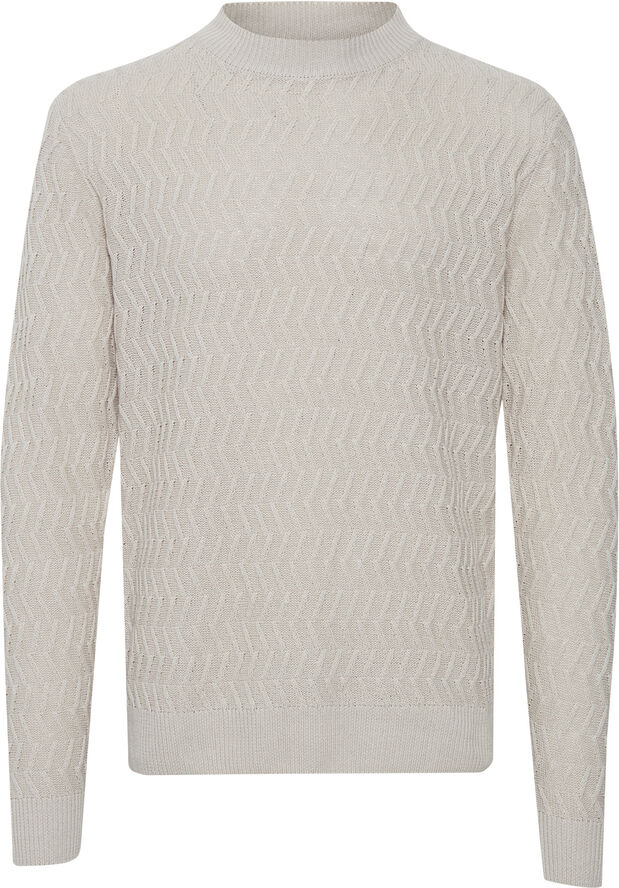 Casual Friday CFKARL cotton linen knit Light sand