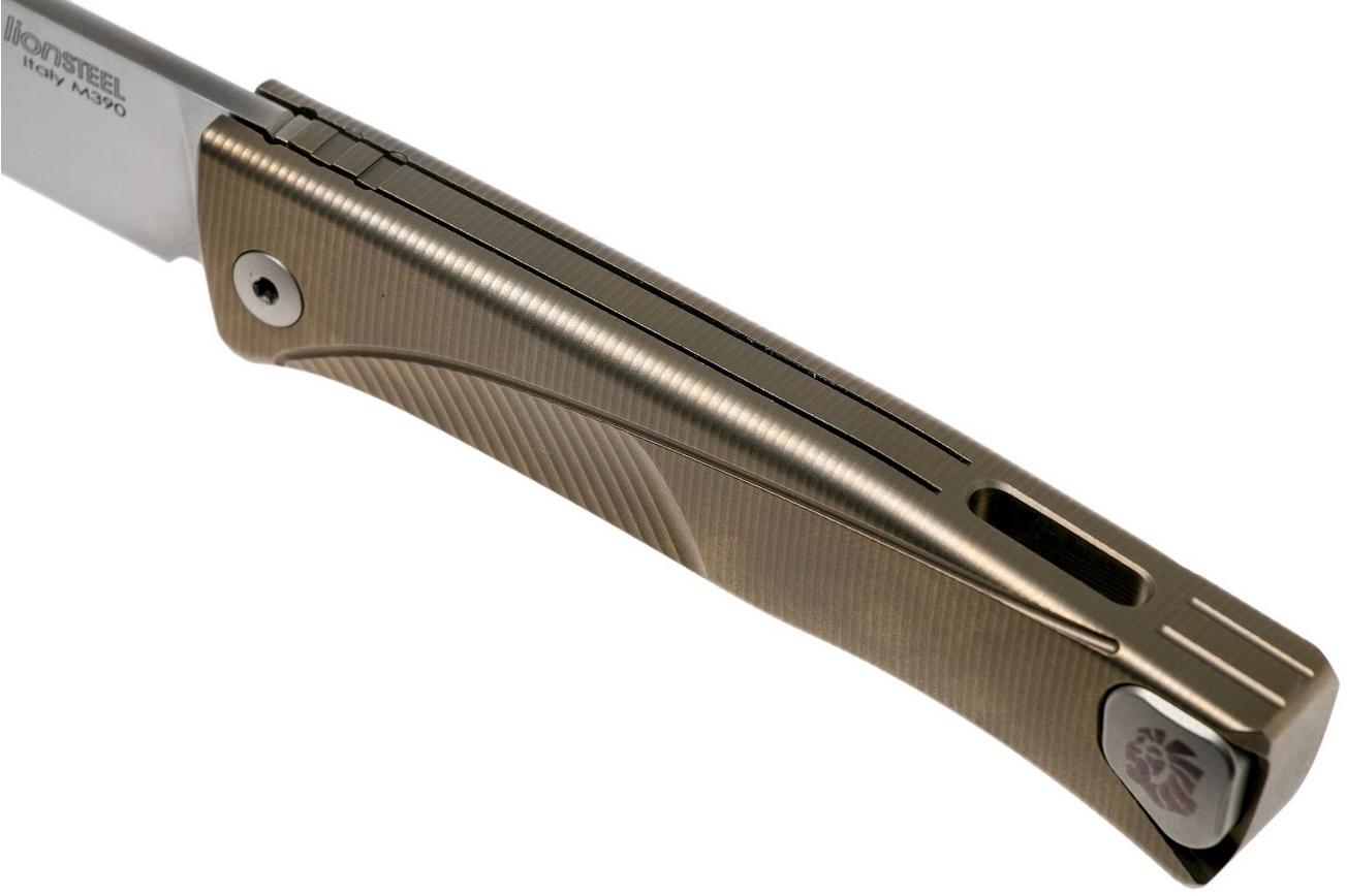 LionSteel Thrill bronze titanium integral slipjoint zakmes