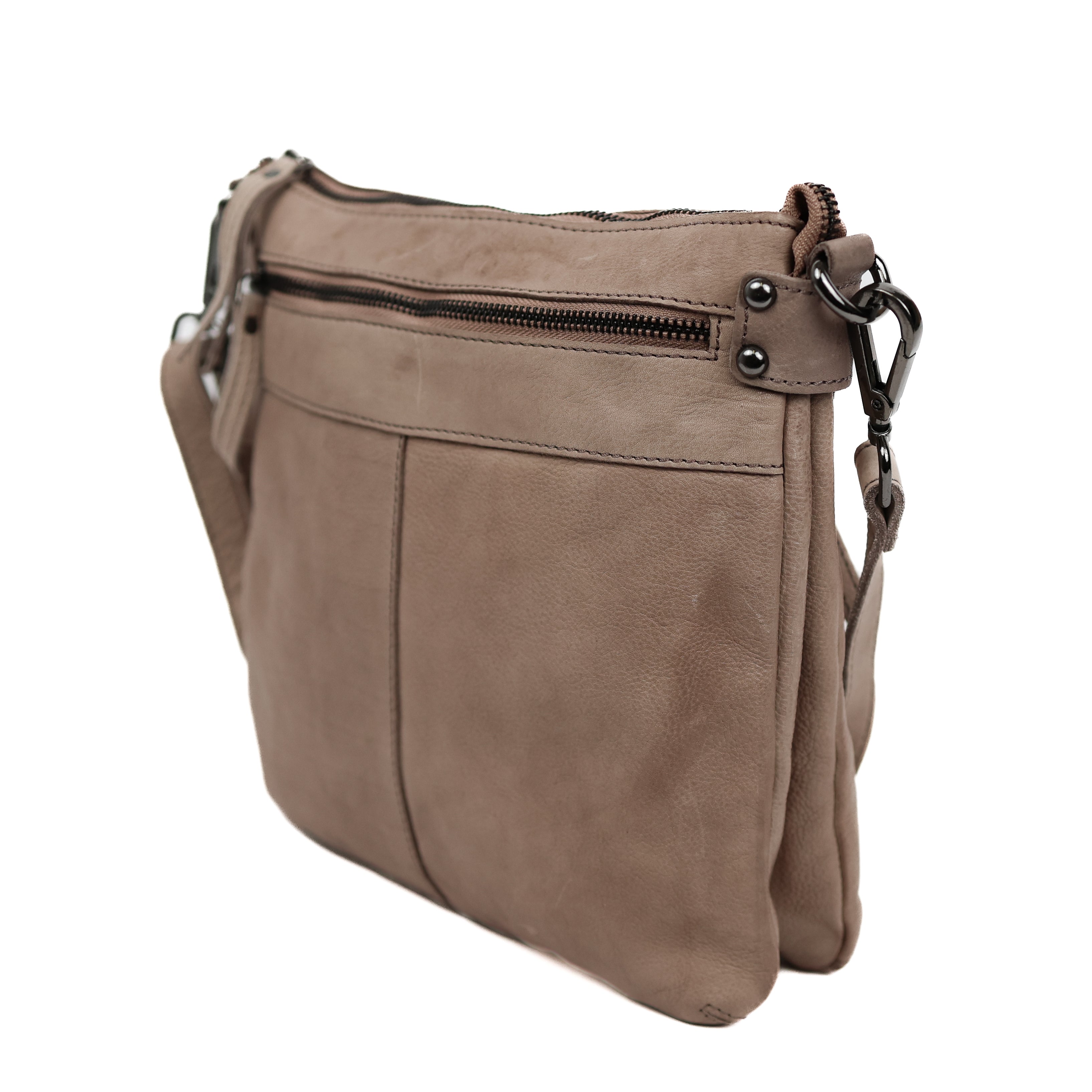 Schoudertasje 'Sita' taupe Taupe