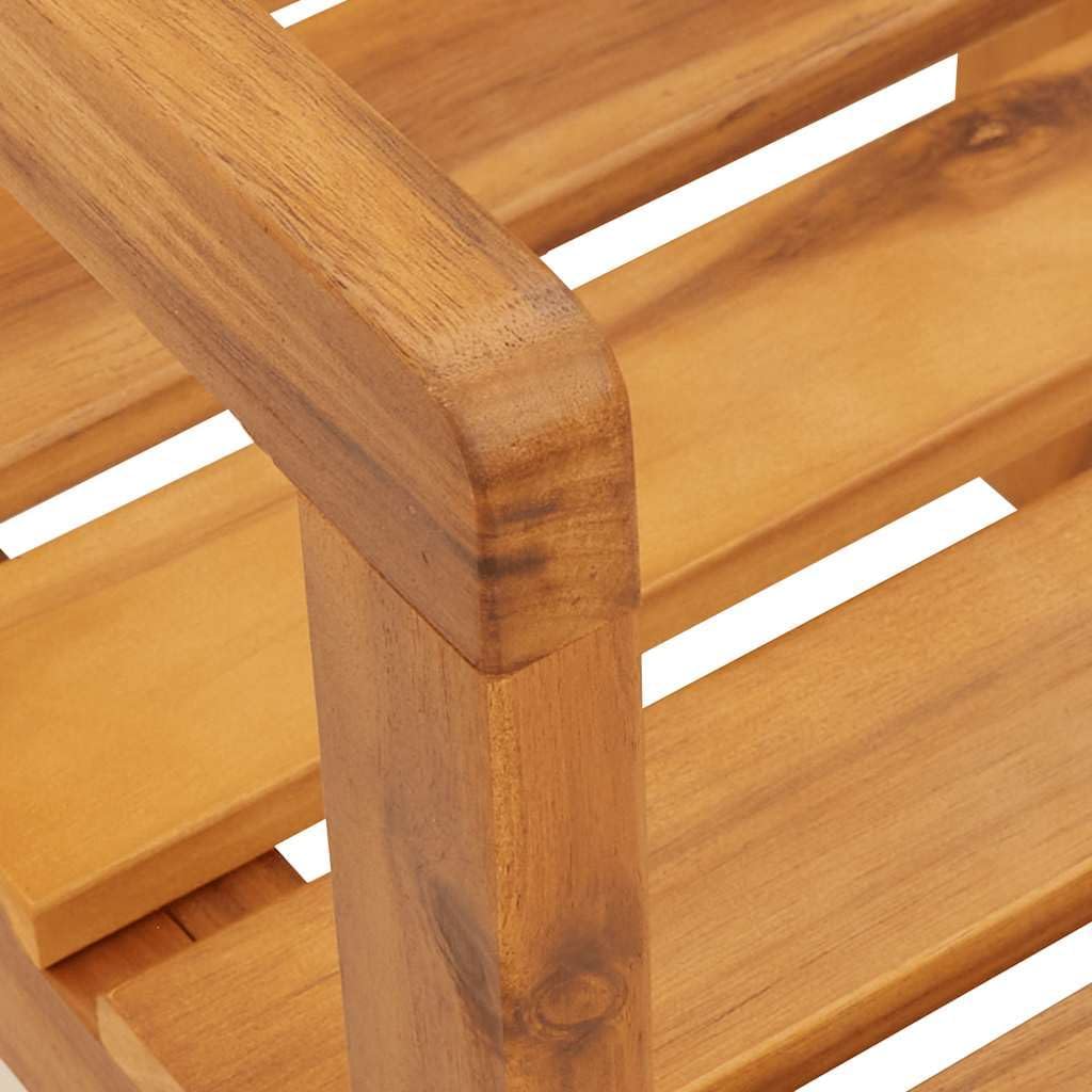 5-teiliges Garten-ESS-Set aus Massivholz Akazie, Ø90cm Runder Tisch mit 4 Stühlen, Geöltes Holz für Terrasse Balkon, Witterungsbeständiges Outdoor-Möbelset