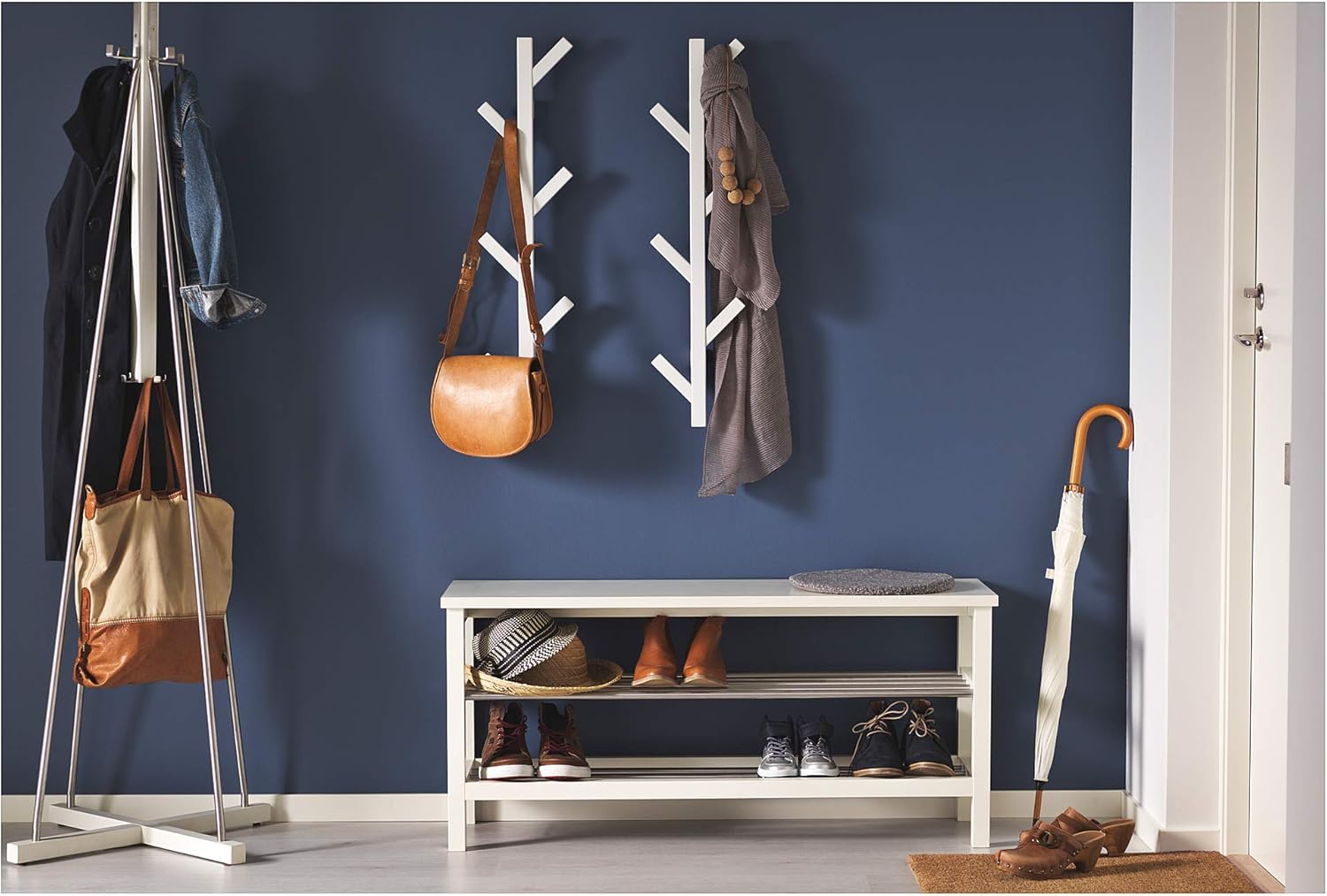 IKEA TJUSIG BANK mit Schuhspeicher weiß 108 x 34 x 50 cm