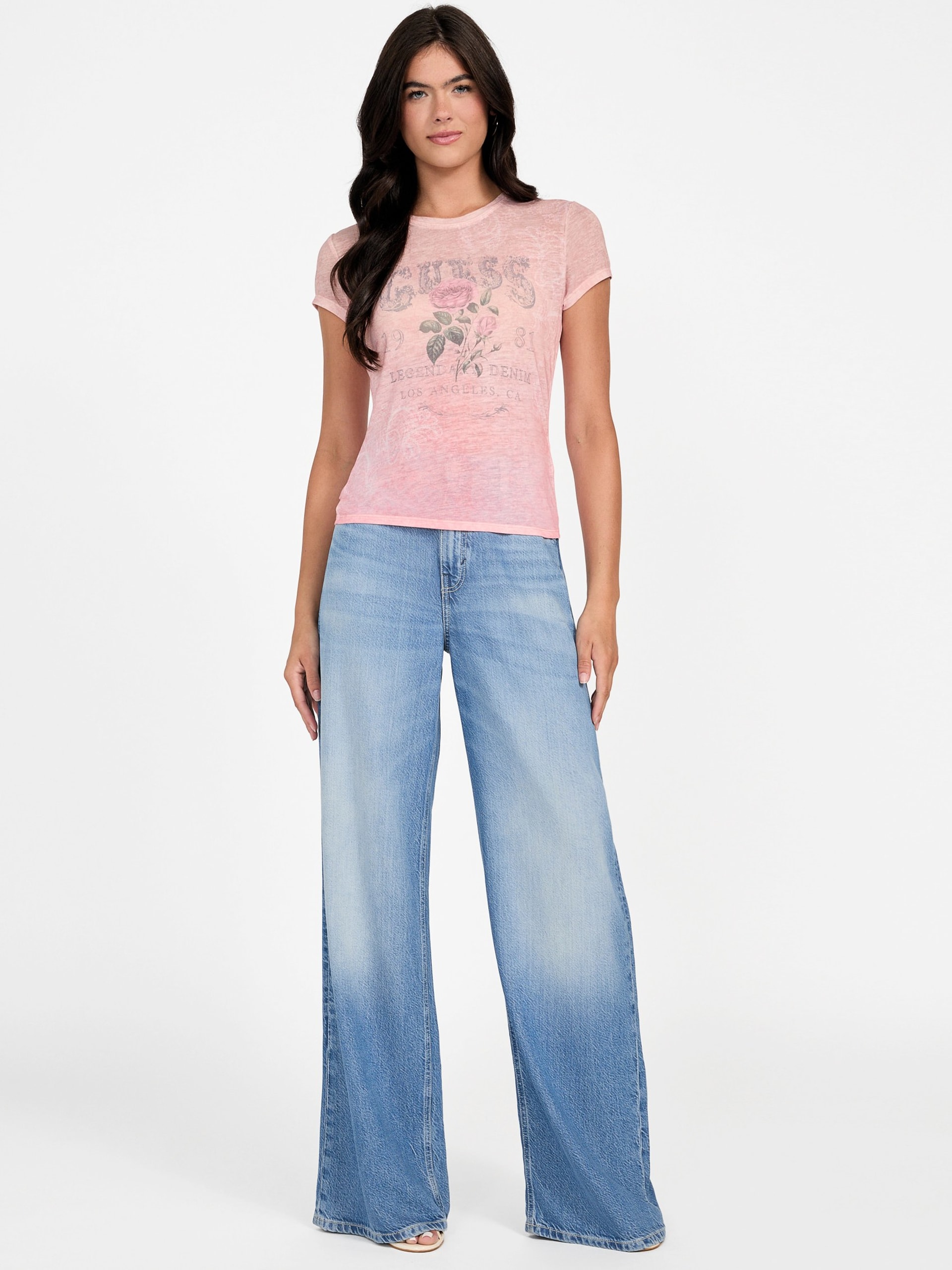 Camiseta Roses Logo Burnout
