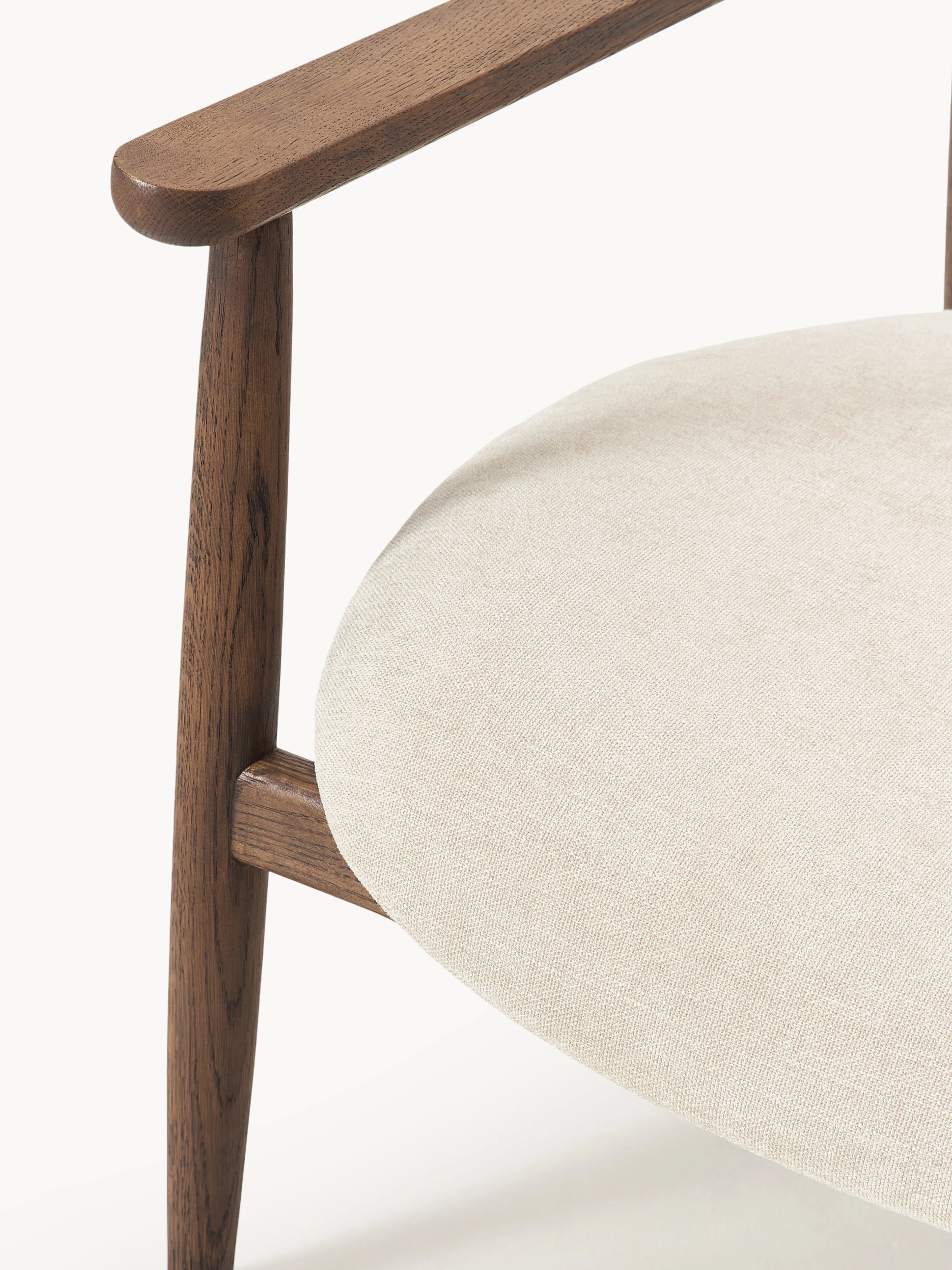 Loungefauteuil Rae van eikenhout