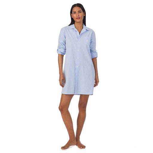 Lauren Ralph Lauren Natskjorte, Blue Stripe, S