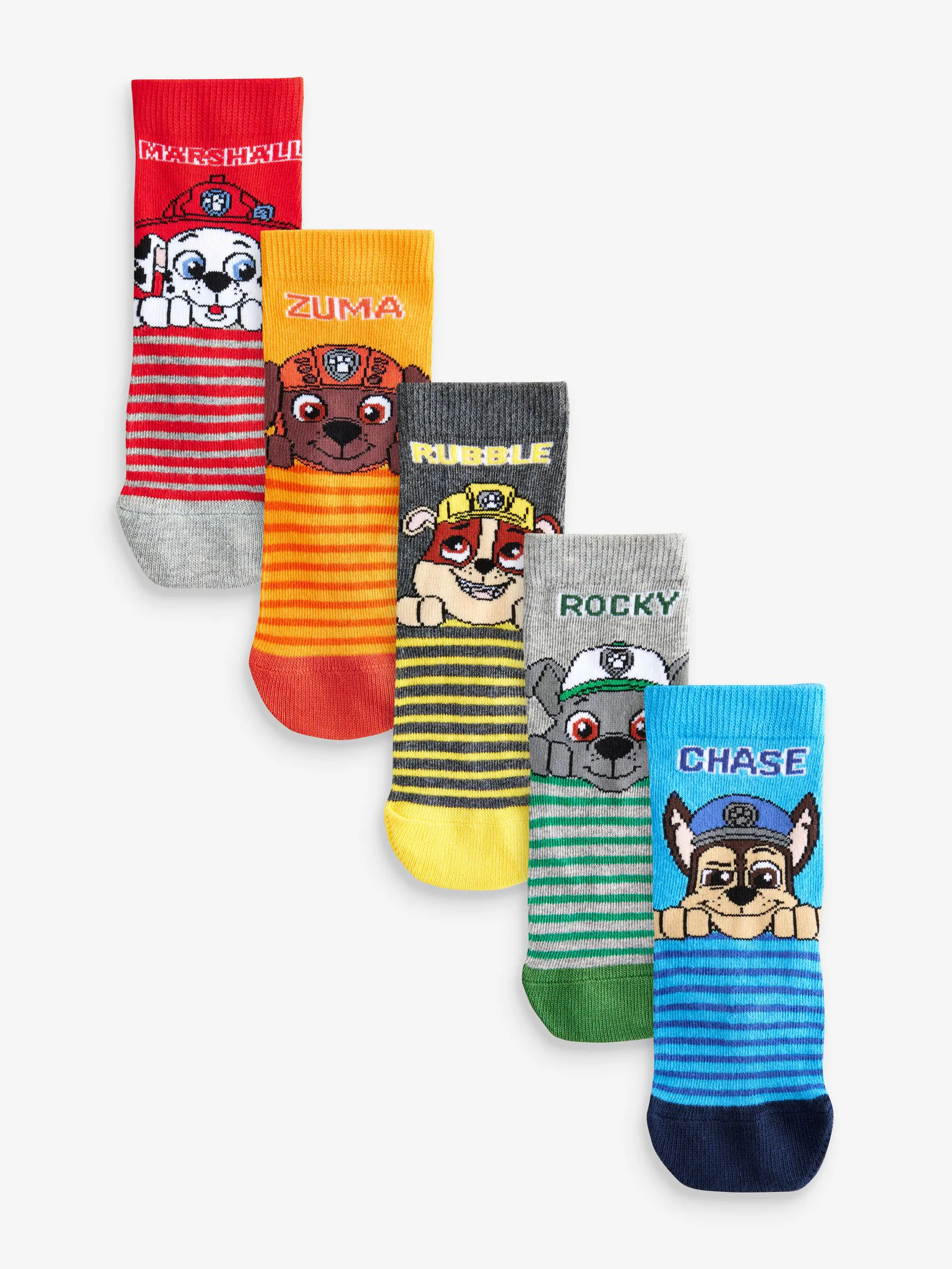Paw Patrol - Verpakking van 5 paar Character sokken met hoog katoengehalte